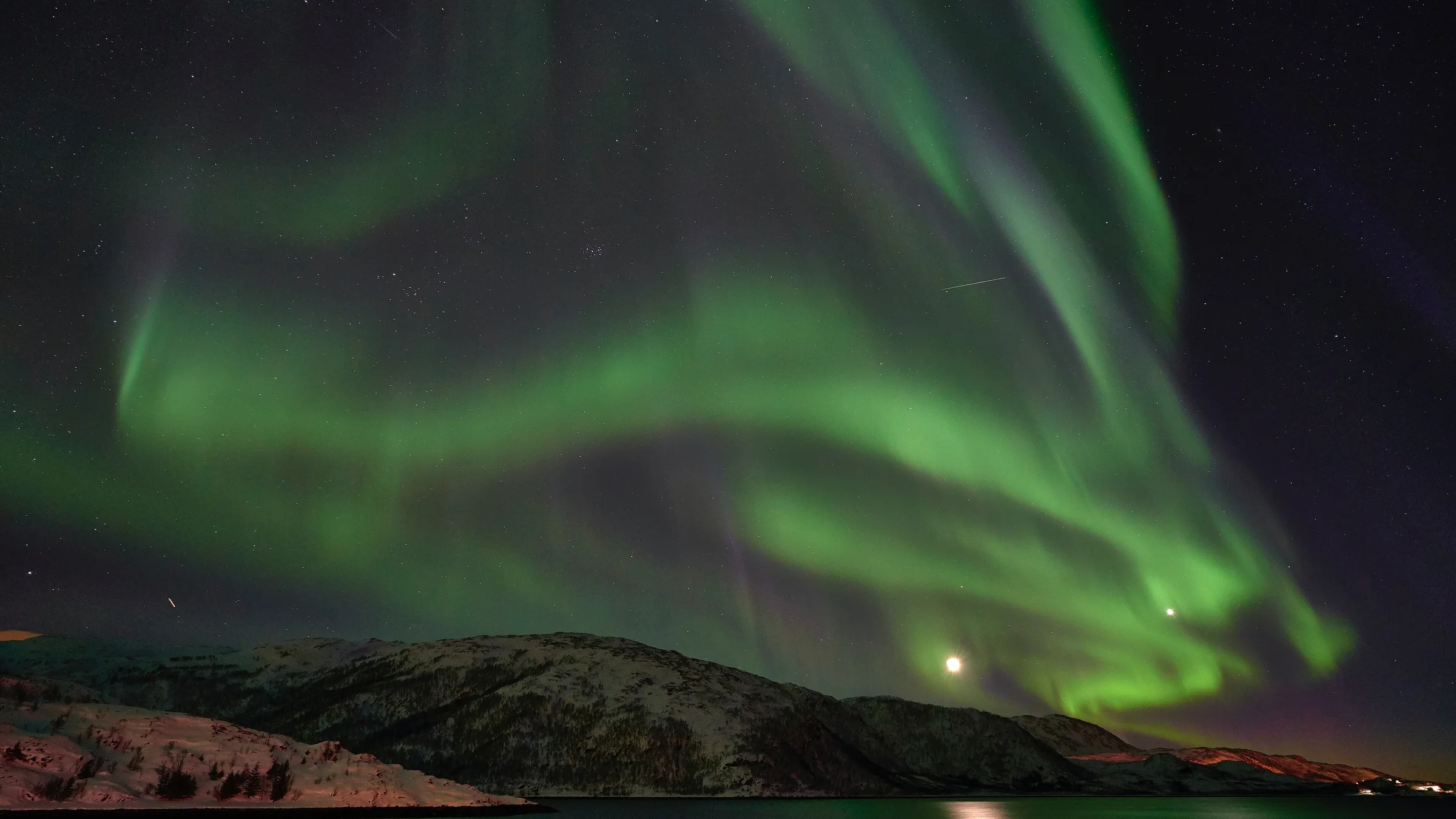 Northern Lights at Lauklines, Kvaloya, Troms, Norway